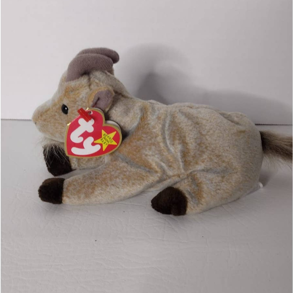 TY Beanie Baby GOATEE Goat 1998-1999 Rare Errors Retired